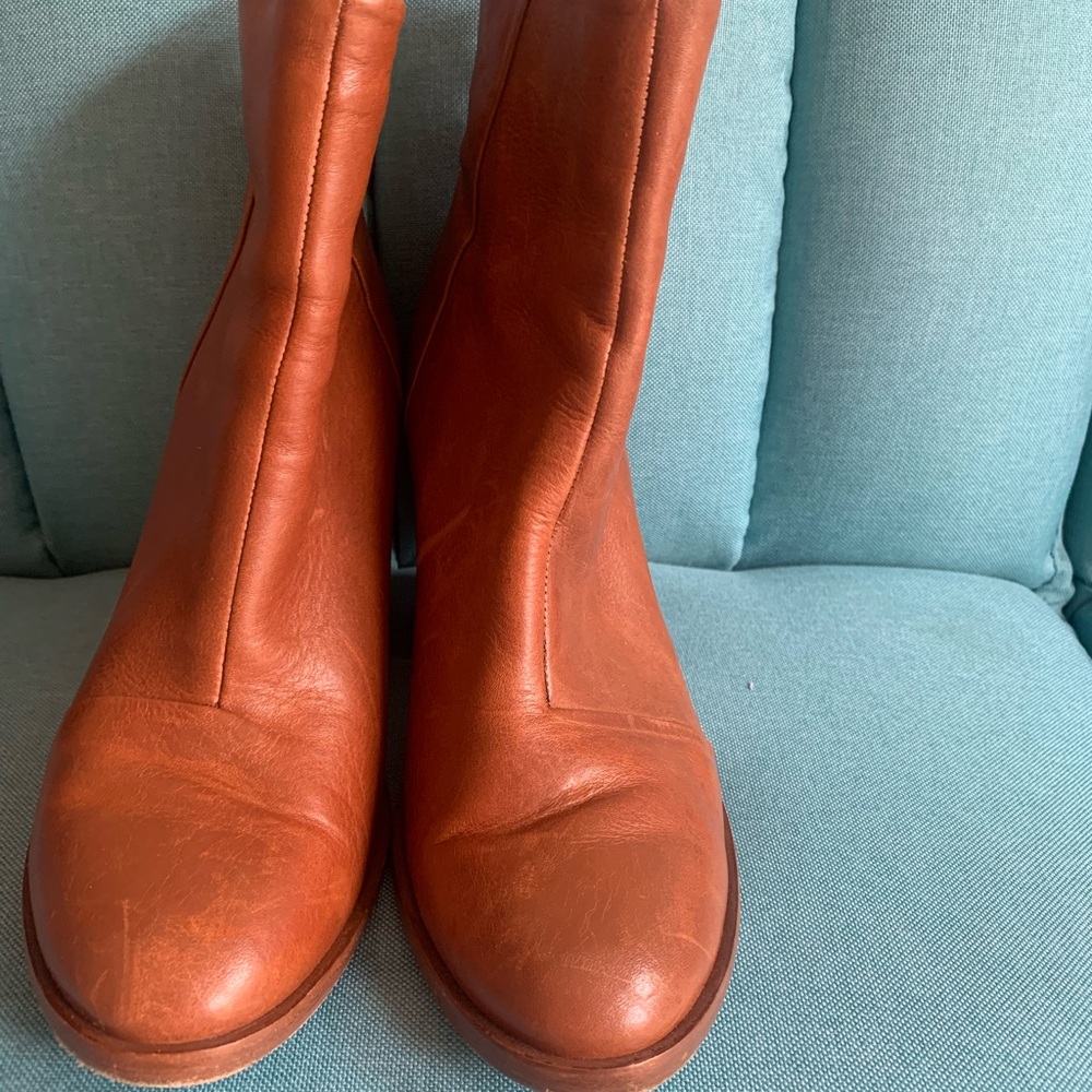 rag & bone Newbury Marble Leather Ankle Boots 39.5